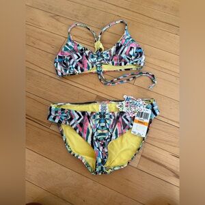 BECCA Multicolor Geometric Bikini - NWT